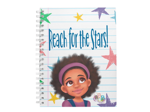 "Reach For The Stars"™ Girl Notebook