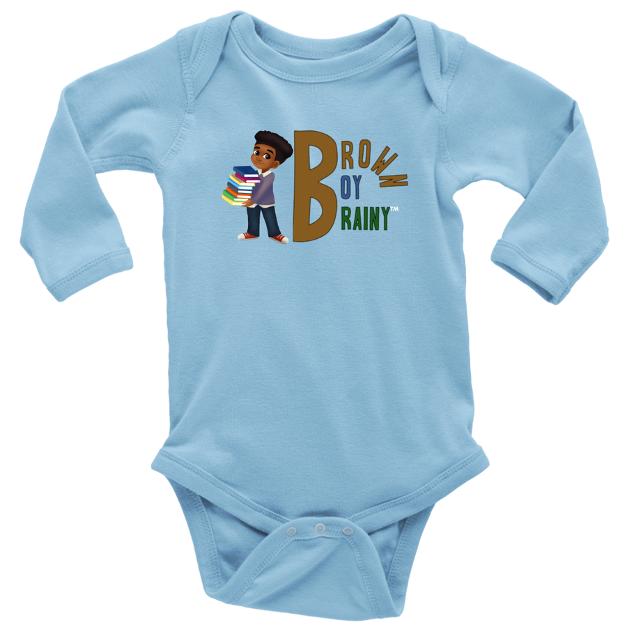 Brown Boy Brainy Baby Bodysuit